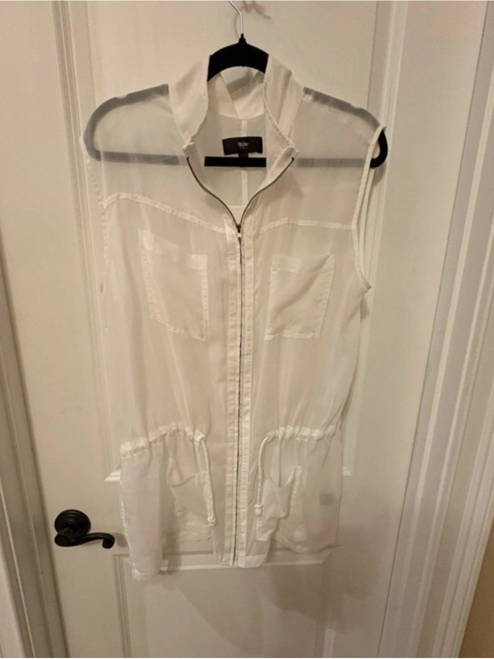 Women’s massimo sheer vest in cream XXL